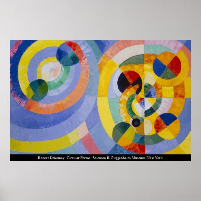 Robert Delaunay - Circular Forms Poster (Front)