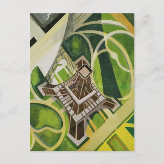 Robert Delaunay Eiffel Tower art Postcard (Front)