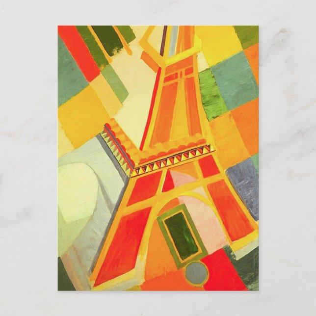 Robert Delaunay Eiffel Tower Postcard (Front)