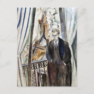 Robert Delaunay The poet Philippe Soupault Postcard