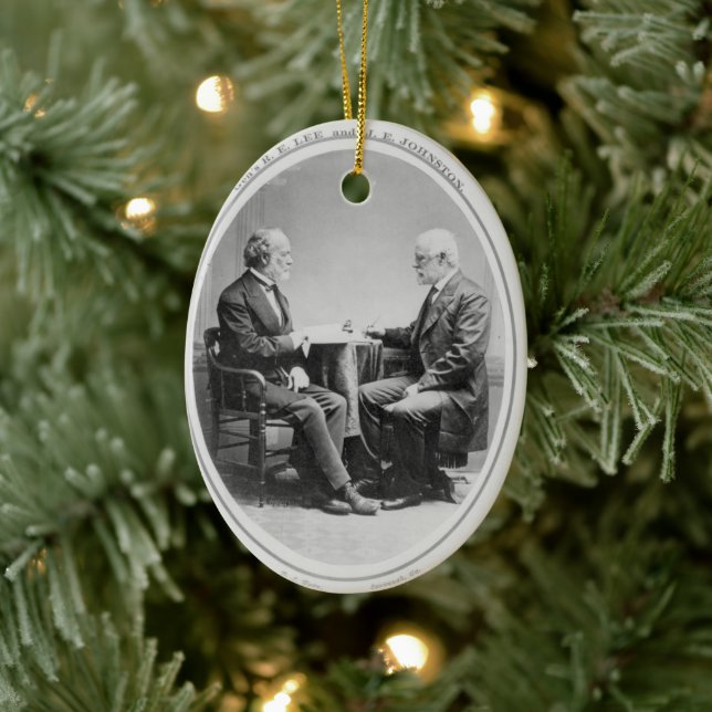 Robert E. Lee and Joseph E. Johnston Ceramic Ornament (Tree)