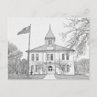 "Robert E Lee School" Paris TN Postcard