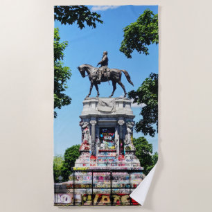 Robert E. Lee Statue Beach Towel