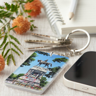 Robert E. Lee Statue Keychain