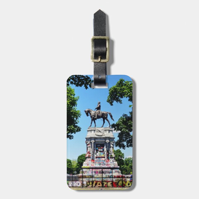 Robert E. Lee Statue Luggage Tag (Front Vertical)