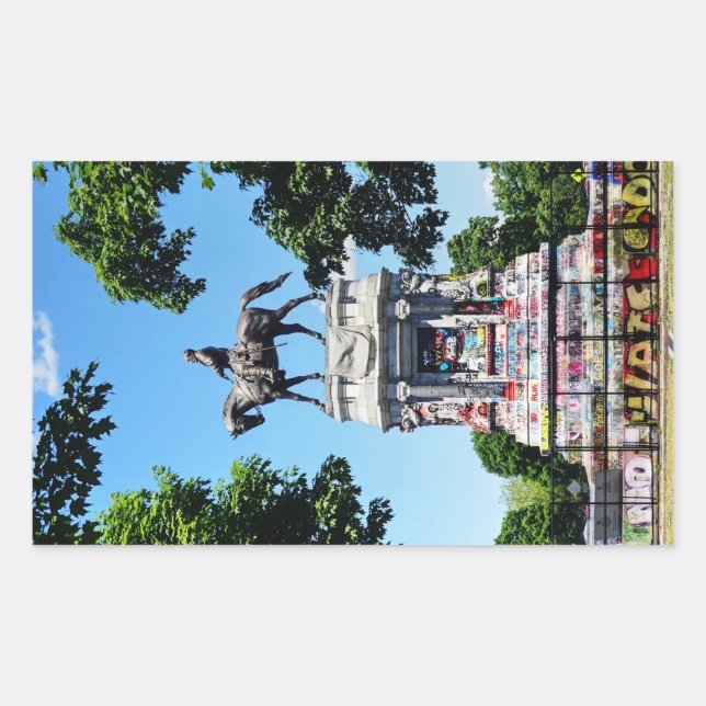 Robert E. Lee Statue Sticker (Front)