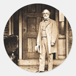 Robert E. Lee Vintage Mathew Brady Classic Round Sticker