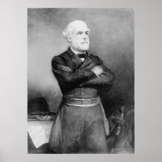 Robert Edward Lee Portrait by John Adams Elder Poster