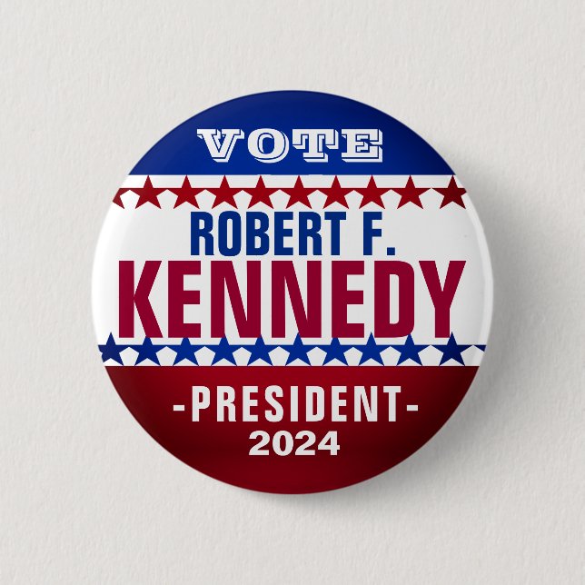 Robert F Kennedy 2024 Campaign Button (Front)