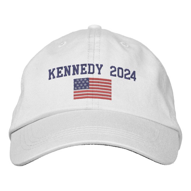 Robert F Kennedy President 2024 with American Flag Embroidered Hat (Front)