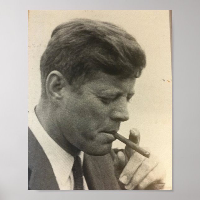 Robert F Kennedy Young Smoking Poster (Front)