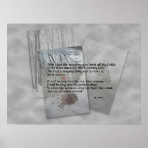 Robert Frost poetry Poster