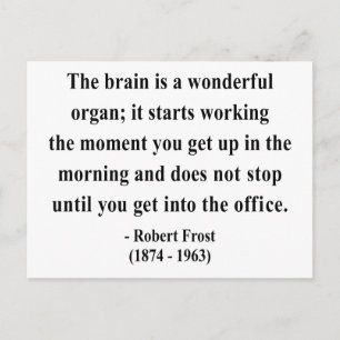 Robert Frost Quote 6a Postcard