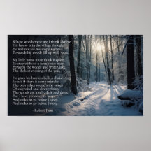 Robert Frost: Stopping by Woods on a Snowy Evening