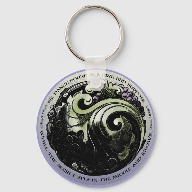 Robert Frost Verse Keychain (Front)