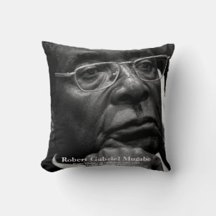 Robert G. Mugabe, President of Zimbabwe Throw Pillow