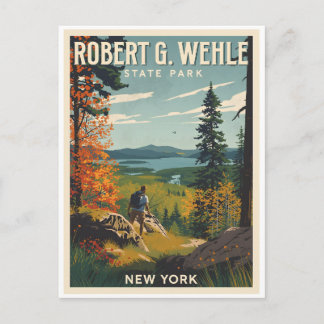 Robert G. Wehle State Park - New York  Holiday Postcard