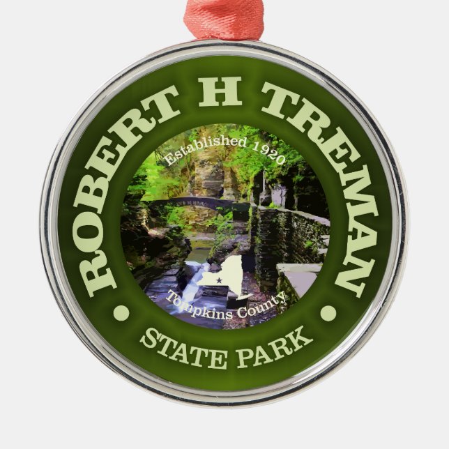 Robert H Treman SP Metal Ornament (Front)