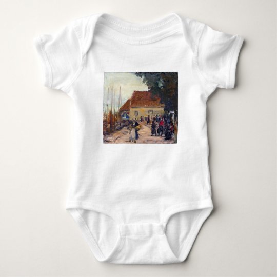 Robert Henri Volendam Street Scene Baby Bodysuit
