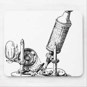Robert Hooke's Microscope Mouse Pad