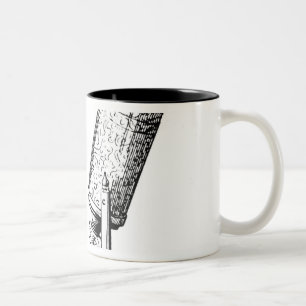 Robert Hooke's Microscope Two-Tone Coffee Mug