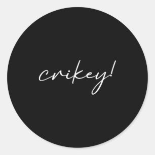 Robert Irwin Crikey Funny Meme Classic Round Sticker