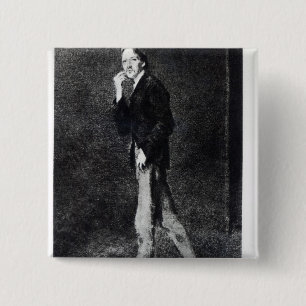 Robert Louis Stevenson 2 Inch Square Button