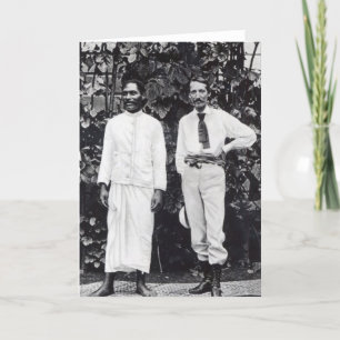 Robert Louis Stevenson and his friend Card