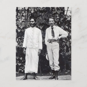 Robert Louis Stevenson and his friend Postcard