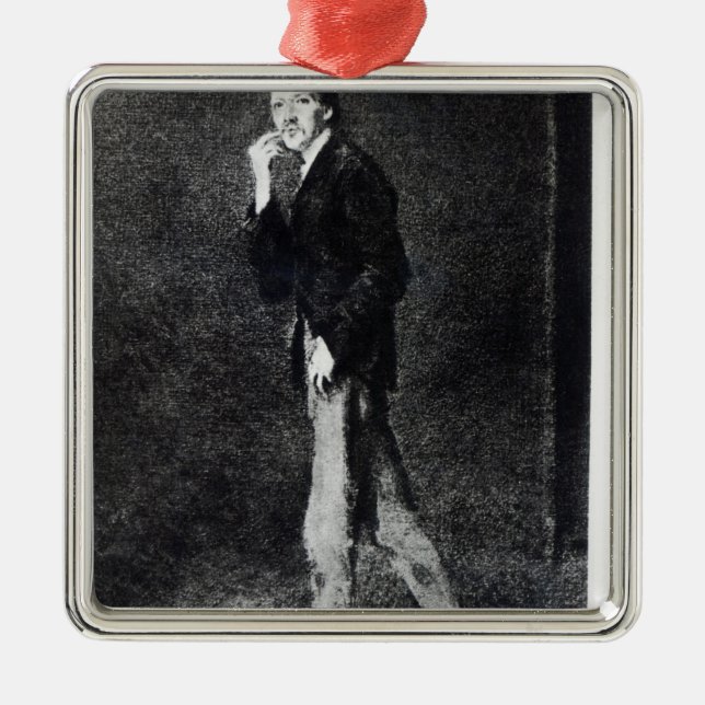 Robert Louis Stevenson Metal Ornament (Front)