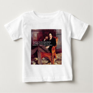 Robert Louis Stevenson & Quote CBD is Golden Oil Baby T-Shirt