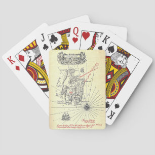 Robert Louis Stevenson's Treasure Island Map Playing Cards