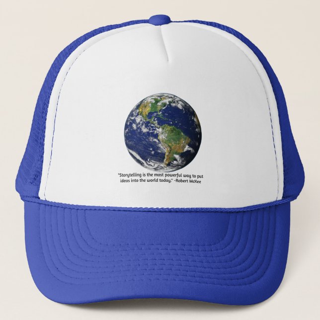 robert mckee on storytelling trucker hat (Front)
