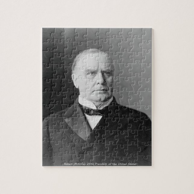 Robert McKinley 25th President of America. Jigsaw Puzzle (Vertical)
