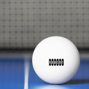 Robert Mens Name In Black n White, Ping Pong Ball