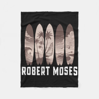 Robert Moses Surfboard Men Women Surfing  Fleece Blanket