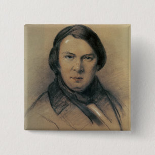 Robert Schumann  1853 2 Inch Square Button