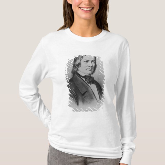 Robert Schumann  engraved from a photograph T-Shirt (Front)