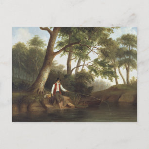 Robert Scott Duncanson - Man Fishing Postcard