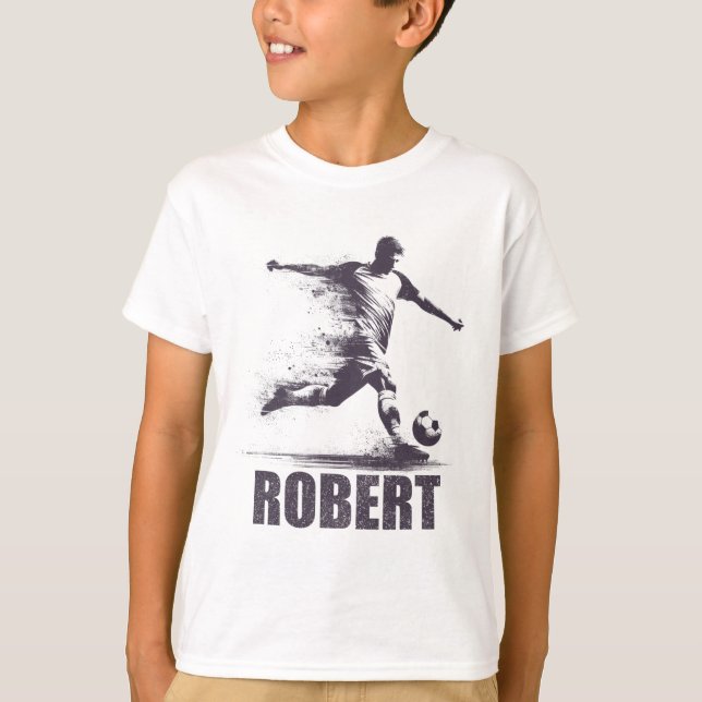 Robert Soccer Boys Personalized First Name Robert  T-Shirt (Front)
