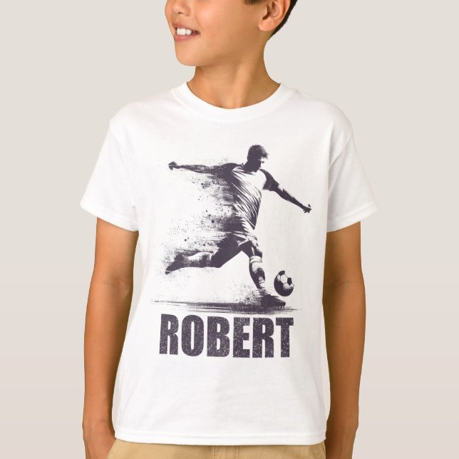 Robert Soccer Boys Personalized First Name Robert  T-Shirt (Front)