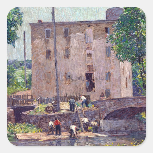 Robert Spencer Repairing the Bridge Square Sticker (Front)