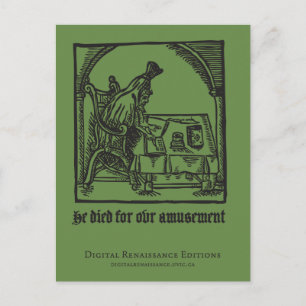 Robert (Turning) Green(e) Postcard