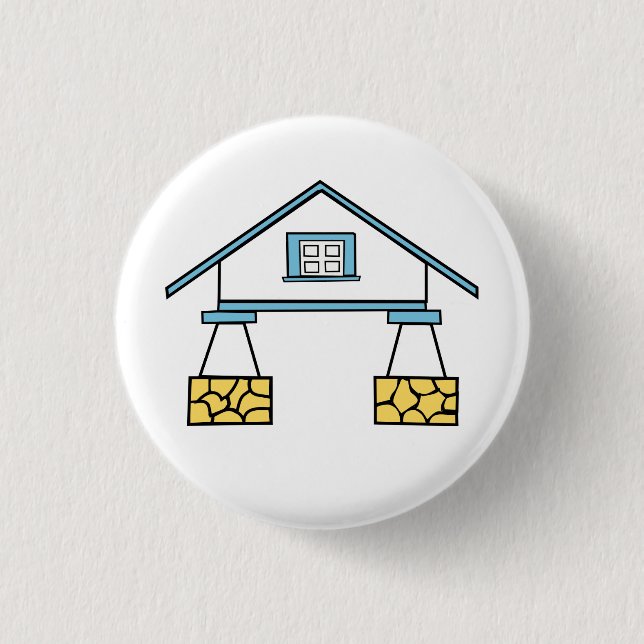 Robert Venturi Eclectic Houses Button (5 of 5) (Front)