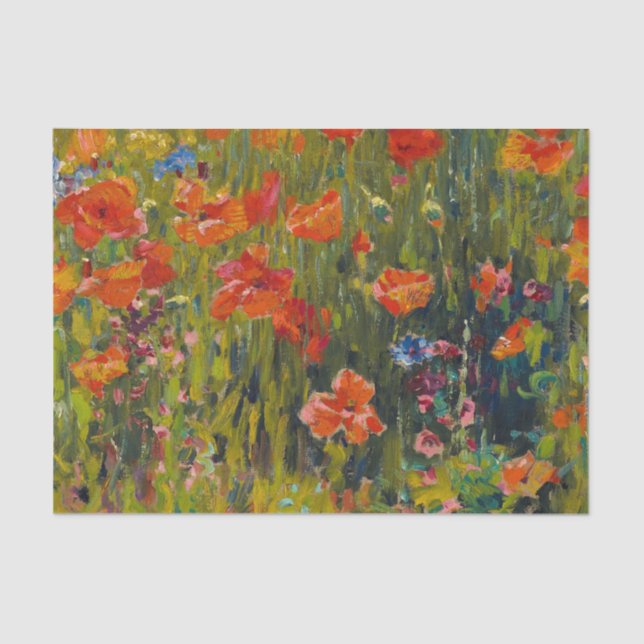 Robert Vonnoh Poppies Tissue Paper (Front)