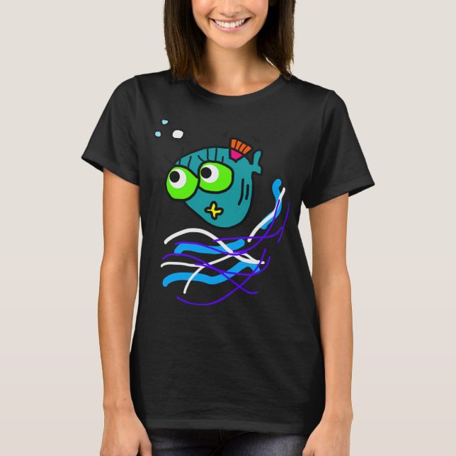 Roberto, the fish that loves bubbles T-Shirt (Front)
