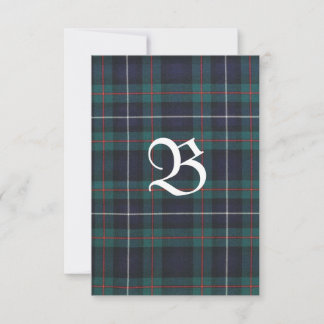 Robertson Chasse moderne Tartan Carte de remerciem