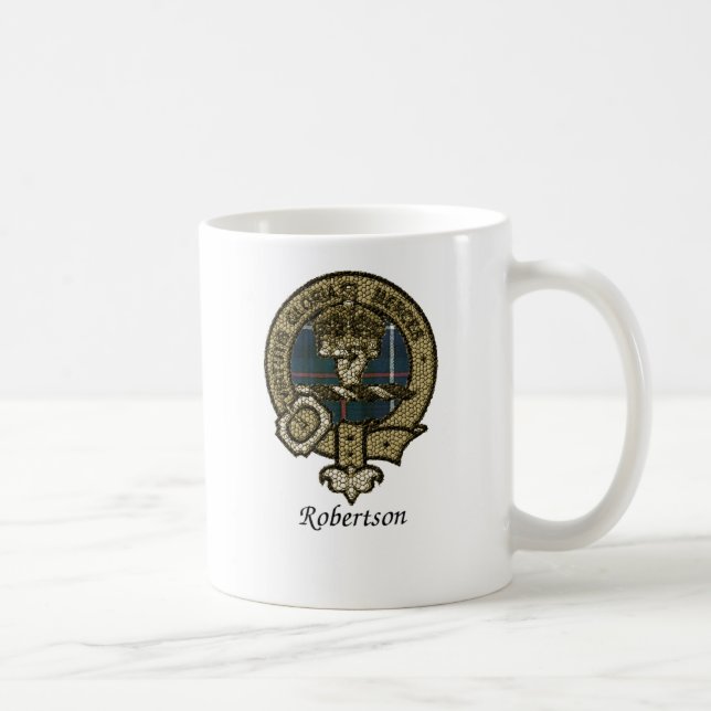 Robertson Clan Crest Coffee Mug (Right)