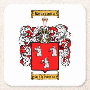Robertson (Scottish) Square Paper Coaster