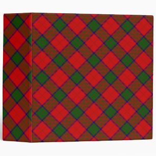 Robertson tartan red green plaid binder